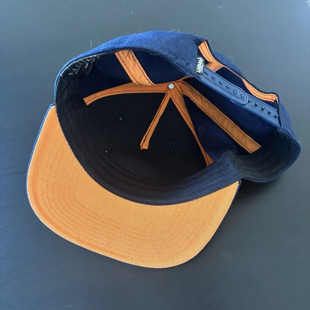 Naruto Konoha‎ Hidden Leaf Village Swirl Logo SnapBack Hat Cap OSFM Blue Orange